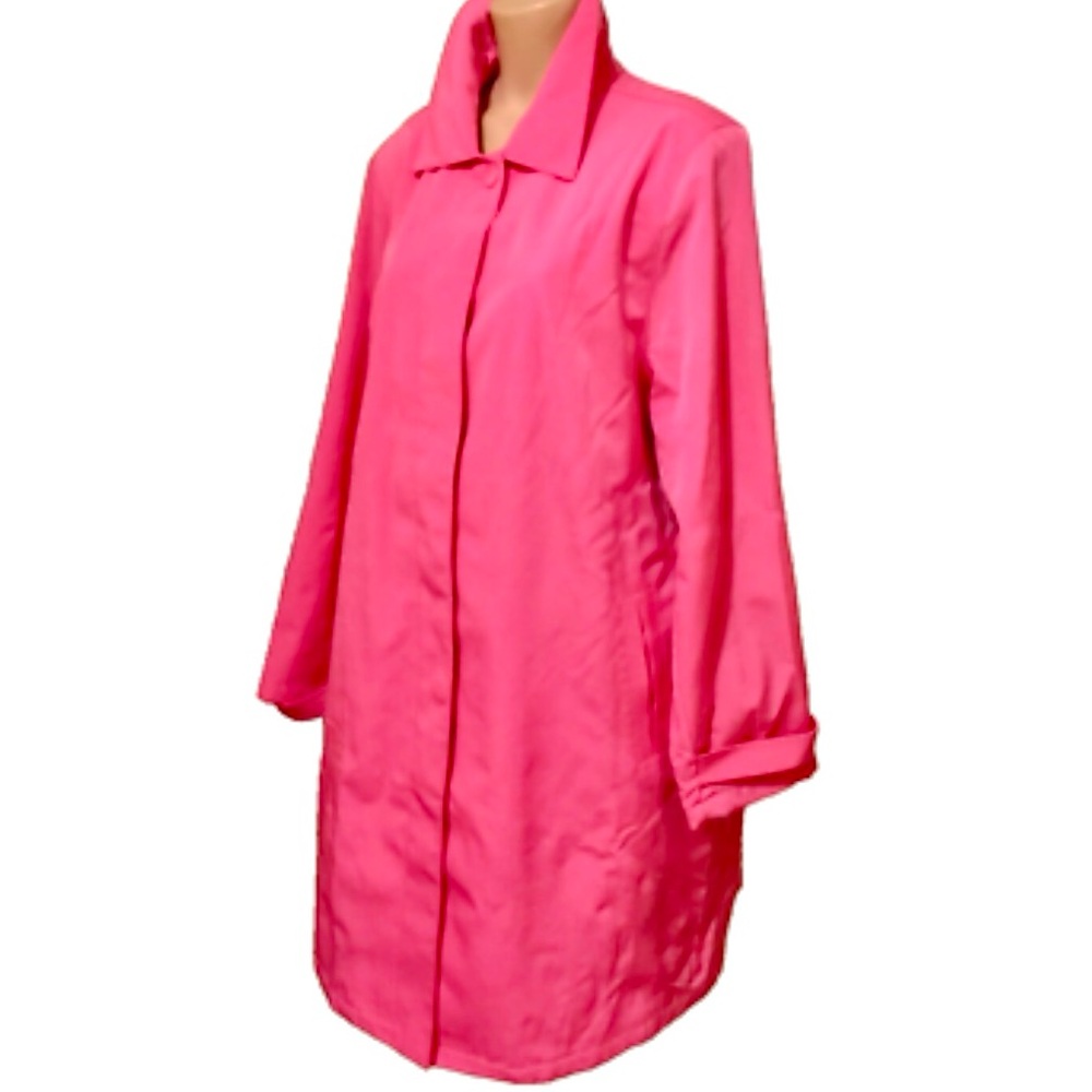 Avenue Vintage Women’s Pink Rain Trench Coat 90’s Y2K Size 18 NWOT